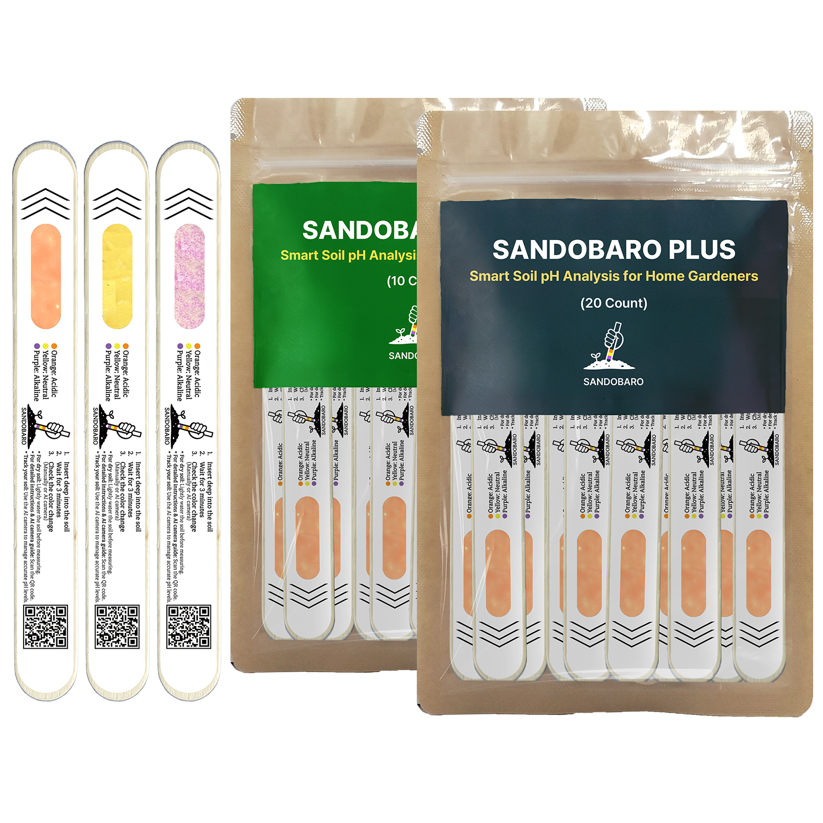 SANDOBARO PLUS home gardening soil pH tester product image 2