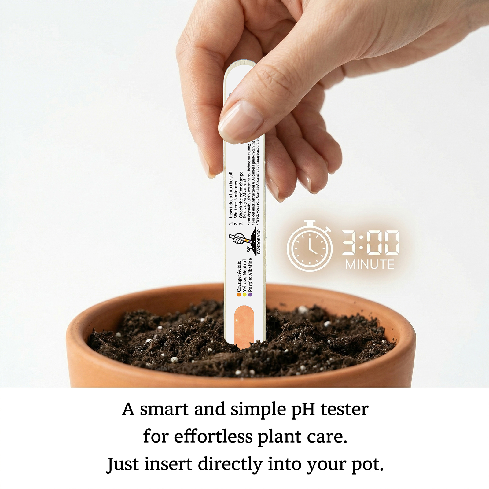 SANDOBARO PLUS home gardening soil pH tester product image 4